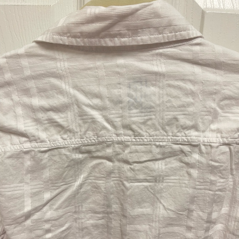 J. Mclaughlin White Button Down Blouse - image 8
